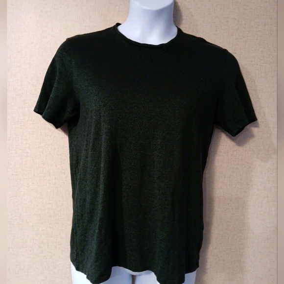 COS Dark Green Short Sleeve Tee Size M - Picture 1 of 4